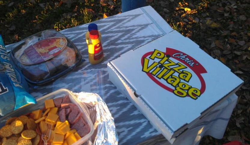 Picnic with Chris' Pizza Box